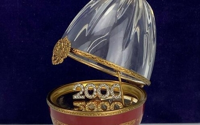 IMPERIAL FABERGE MILLENNIUM STERLING SILVER EGG