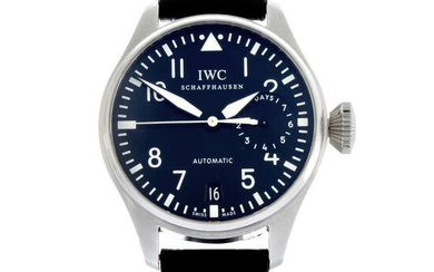 IWC - a stainless steel Big Pilot wrist watch, 46mm.