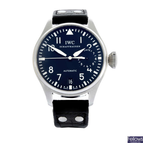 IWC - a stainless steel Big Pilot wrist watch, 46mm.