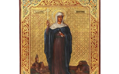 Icon of the Holy Great Martyr Anna Kashinskaya, turn of...