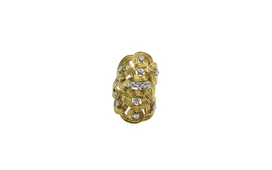 Ilias Lalaounis: An 18k gold and diamond ring