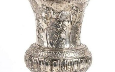 Italian silver vase - early 20th Century