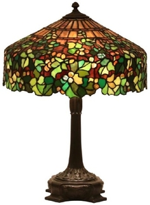 J.A. Whaley 18 Inch Leaded Grape Table Lamp