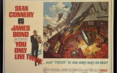 JAMES BOND - YOU ONLY LIVE TWICE (1967) - US DRIVE-IN POSTER.