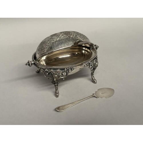 James Dixon & Sons, Sheffield, silver plated egg form food w...