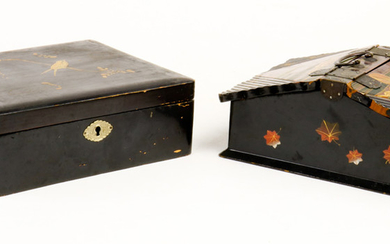 Japanese Lacquered Covered Boxes