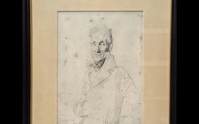 Jean Auguste Dominique Ingres (French, 1780-1867) Portrait Pencil And Ink