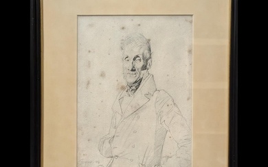 Jean Auguste Dominique Ingres (French, 1780-1867) Portrait Pencil And Ink