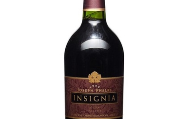 Joseph Phelps, Insignia 1996, Napa Valley Good appearance Levels base of neck or better In original carton Obtained on release and offered in original packaging, unopened until inspection by Christie’s specialists. Stored in a purpose-built...