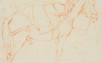 K.DUJARDIN (1622-1678) Successor, Standing mule, around
