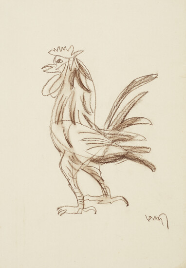 K.G. SUBRAMANYAN (1924-2016) Untitled (Rooster)
