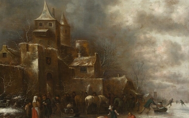 KLAES MOLENAER (1630 / 1676), Paisaje invernal