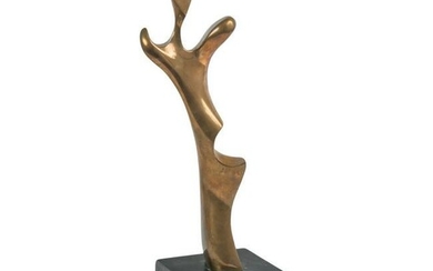 Kieff b.1936 Bronze Abstract Figural Art Sculpture