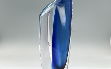 Kosta Boda Glass Vase, Saraband Blue