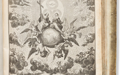 Krauss, Johann Ulrich (1655-1719) Historischer Bilder Bibel. Augusburg: Krauss, 1705. Folio, engraved throughout,...