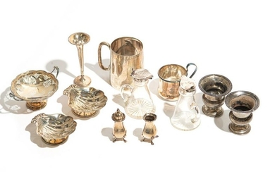 LOT OF ASSORTED SILVER HOLLOWWARE 593g