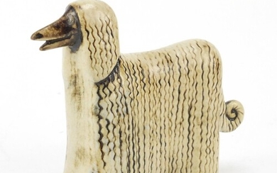 Lisa Larson for Gustavsberg, stoneware stylised Afghan hound...