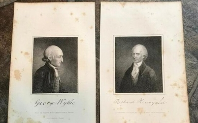 Longacre Engravings, 18thc Virginia Statesmen