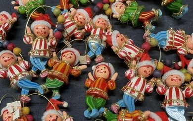 Lot 10+ Christmas Tree Clown Ornaments