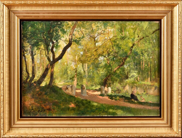 Louis TAUZIN (c.1842-c.1915) Pause en forêt... - Lot 70 - Osenat