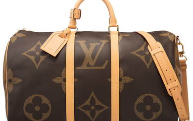 Louis Vuitton Limited Edition XXL Monogram Reverse Coated Canvas...
