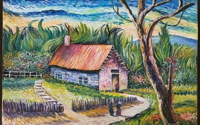 MANNER OF/IN THE STYLE OF Vincent Van Gogh Oil Painting