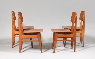 MARCEL GASCOIN (1907-1986) ARHEC Publisher Four chairs type...