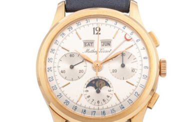 MATHEY TISSOT, OVERSIZE CHRONOGRAPH TRIPLE DATE MOONPHASES, YELLOW GOLD