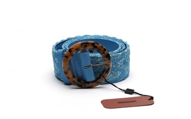 Missoni, Fabric belt in shades of blue.