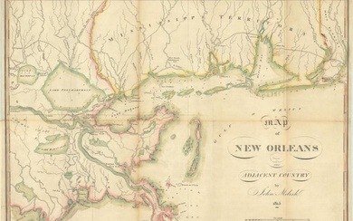 "Map of New Orleans and Adjacent Country", Melish, John