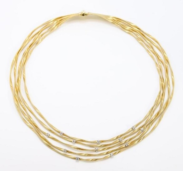 Marco Bicego 18KY Gold Diamond Necklace