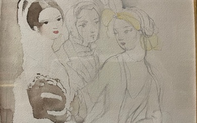 Marie LAURENCIN (1883-1956) Assembly of three... - Lot 170 - Varenne Enchères