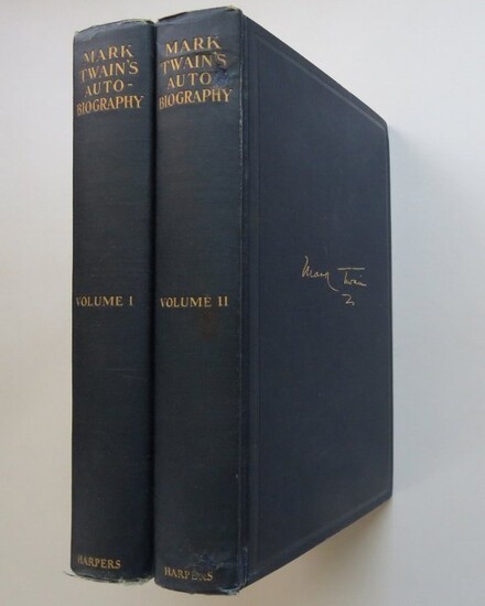 Mark Twain, Autobiography Compl. 2vol. 1stEd 1924 ill.