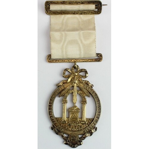 Masonic Early Scottish Royal Arch silver-gilt large size jew...