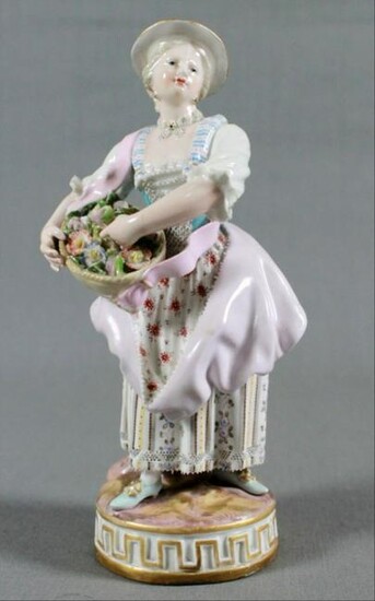Meissen Porcelain Figure Of Maiden Late 19Th Century
