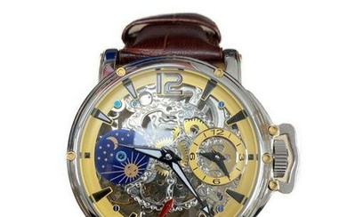 Mens Tufina 17 Jewel Mechanic Galaxy Edition Sapphire Coated Lens Time Piece *Limited Edition*