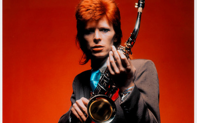 Mick Rock (British, 1944-2021) Bowie - Saxophone Session, 1973, printed...