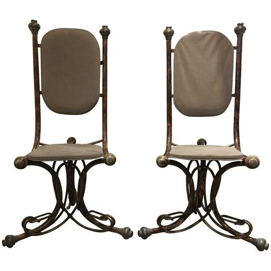 Mid-Century Modern Bentwood Style Accent Chairs