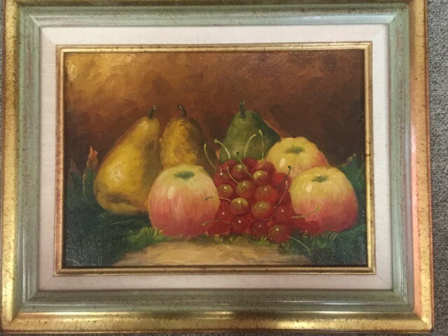 NOUDIN (XXth) "Still life with fruits" - HSP - SBG - dim. 23 x 32 cm.