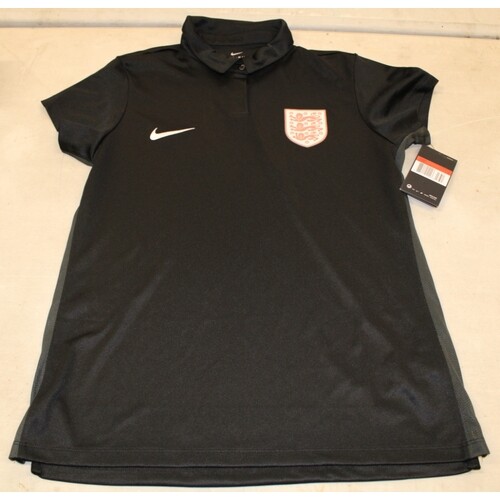 Nike Womens England black polo tops, large x 11