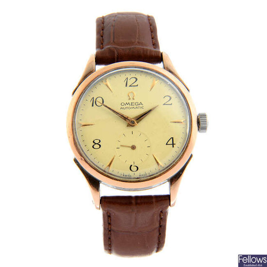 OMEGA - a bi-colour wrist watch, 34mm.