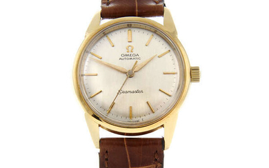 OMEGA - a gentleman's yellow metal Seamaster wrist watch.