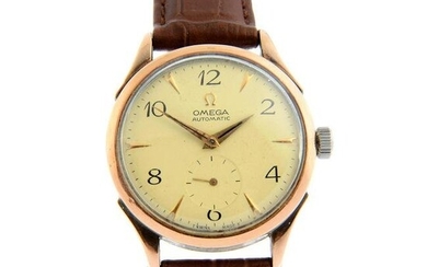 OMEGA - a wrist watch. Bi-colour case. Case width 34mm. Reference 2398.1, numbered T836371. Signed
