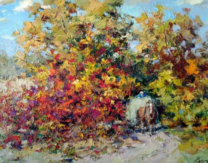 Oil painting Indian summer Alexander Nikolaevich Cherednichenko