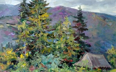 Oil painting Rainy day Alexander Nikolaevich