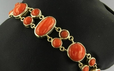 Old Dutch bracelet with coral