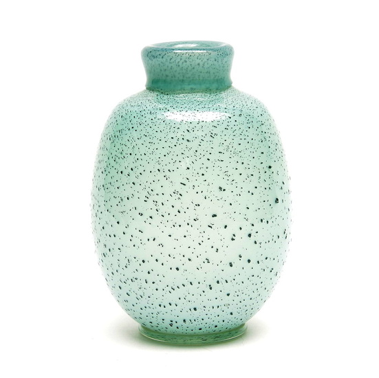 Opaque mint green glass Unica vase (H 232)...