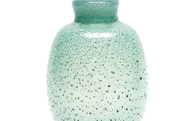 Opaque mint green glass Unica vase (H 232)...