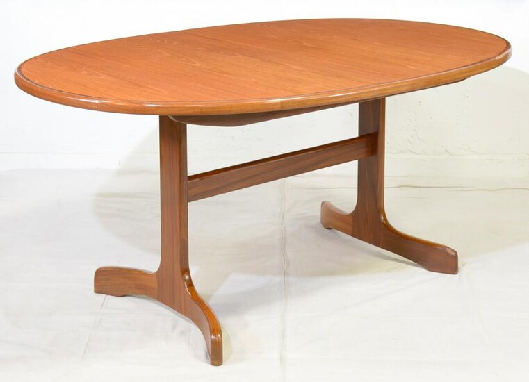 Oval Mid Century Modern Teak Dining Table By G-plan