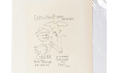 Pablo Picasso Lithograph "Exposition Hispano-Américaine" from "Art in Posters"